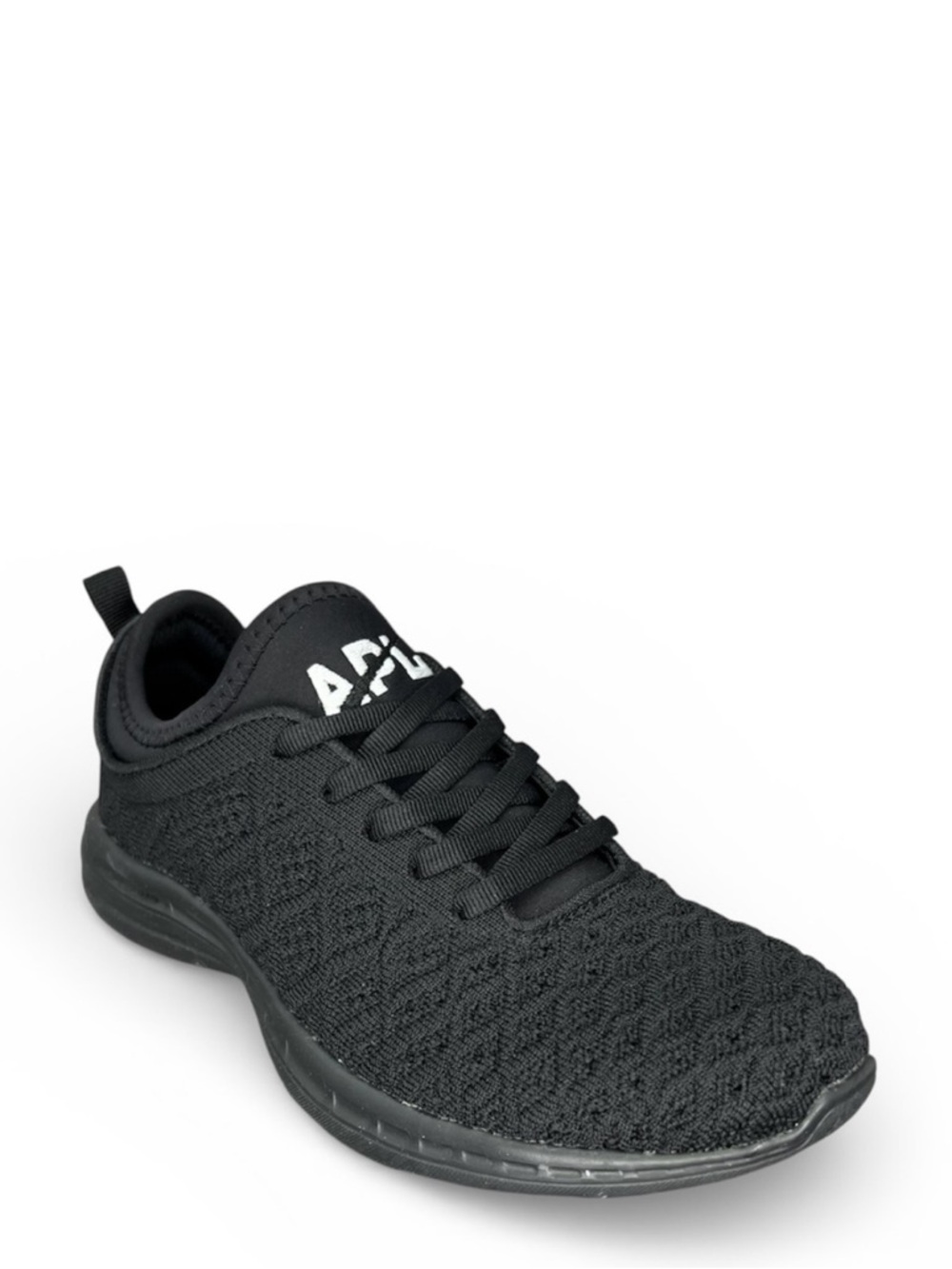 New Apl Phantom Techloom Running Shoe Women’s Size 6 All Black Sneakers Apl New